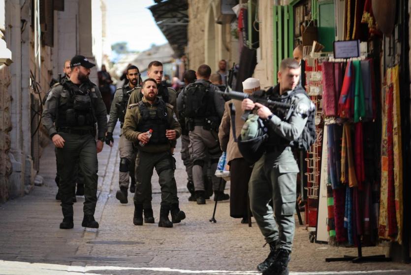 انتشار قوات الاحتلال في البلدة القديمة بالقدس