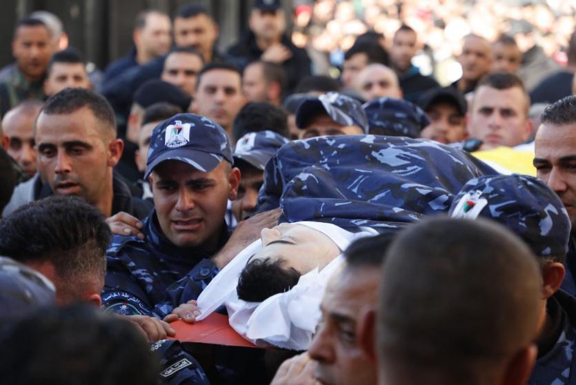 جنازة عسكرية للشهيد الرقيب اول طارق بدوان 