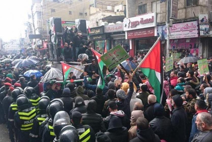 مسيرات ضد صفقة القرن في الاردن