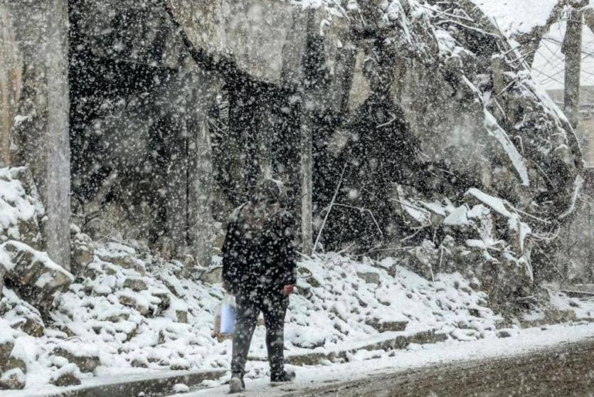 تساقط الثلوج في عدد من المناطق العراقية
