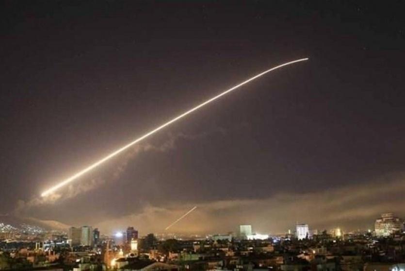 صواريخ اطلقت على دمشق 