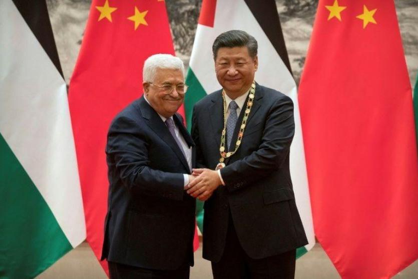 الرئيسان الصيني والفلسطيني