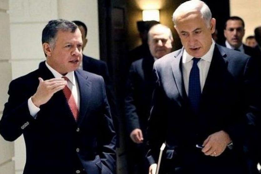 العاهل الأردني ورئيس الوزراء الإسرائيلي