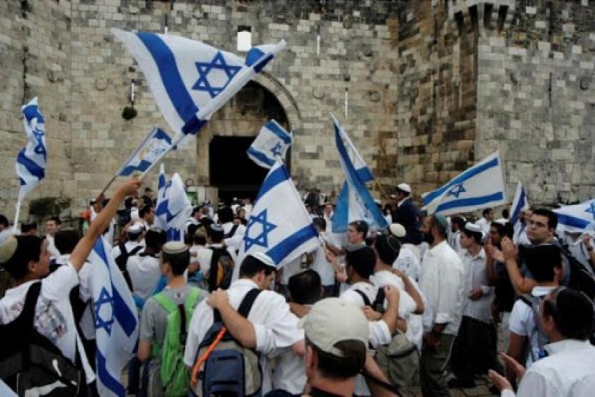 ارشيف- مسيرة للمستوطنين حول القدس