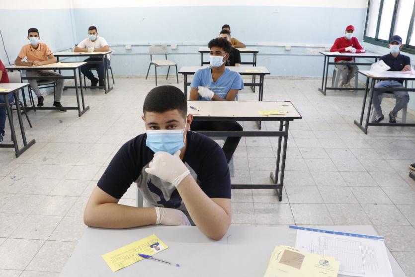 احدى قاعات امتحان الثانوية العامة 