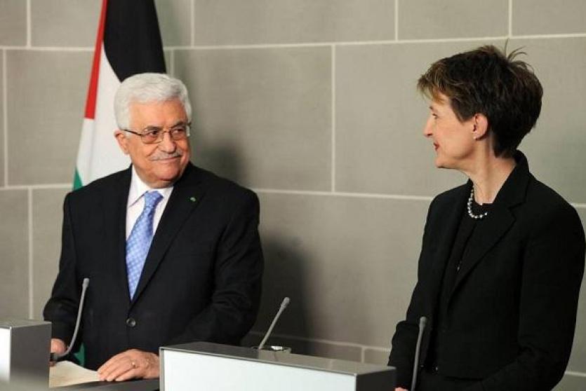  رئيسة سويسرا  والرئيس عباس 