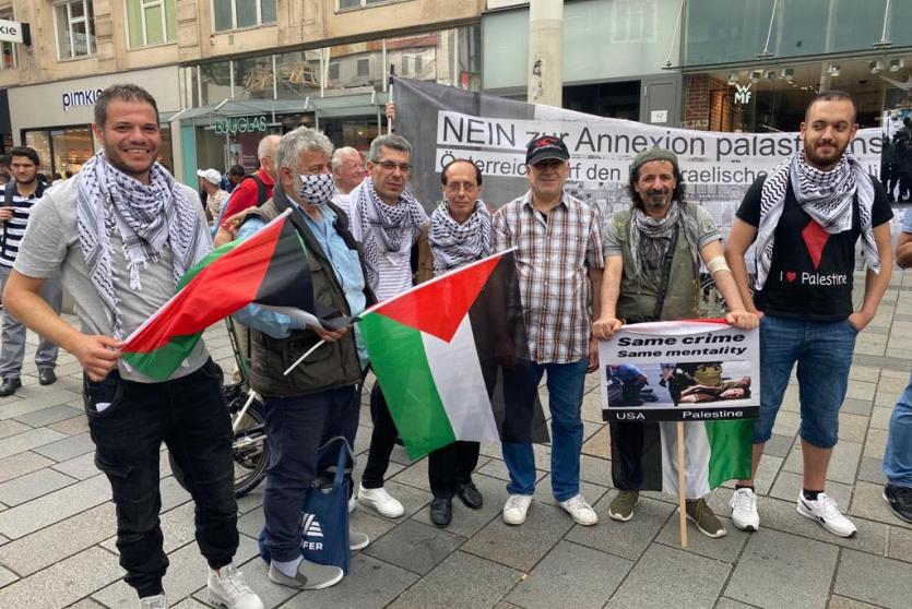 وقفة احتجاجية في النمسا ضد خطة الضم الإسرائيلية 