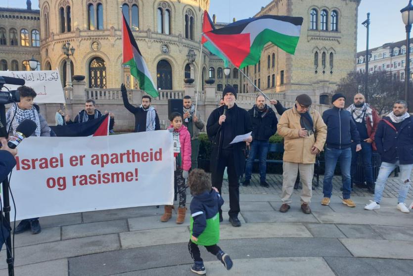 وقفة احتجاجية في النرويج 