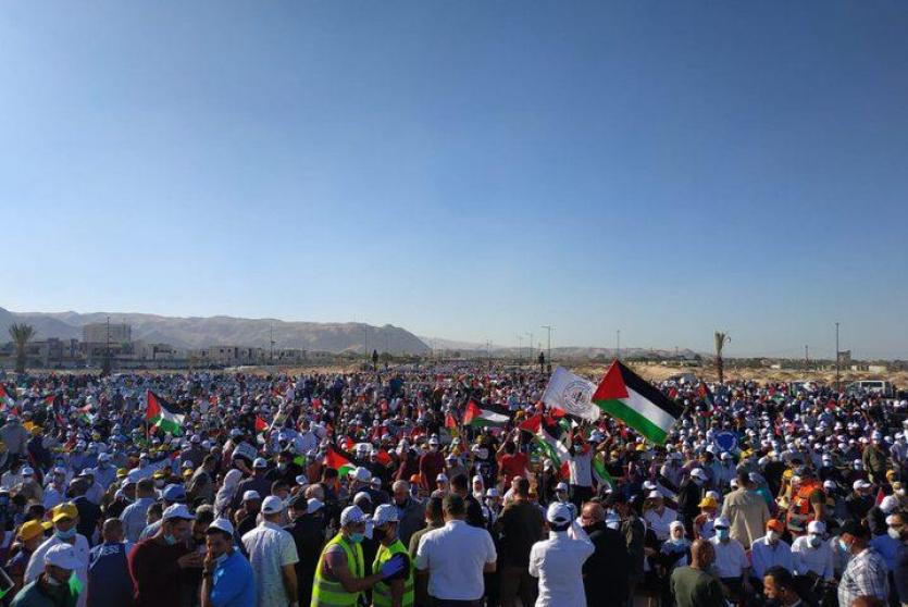 صورة من مهرجان اريحا ضد الضم 