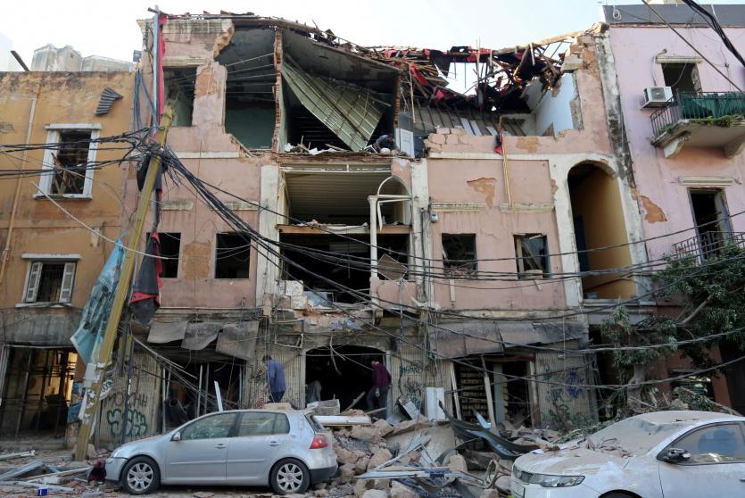 الدمار الذي خلفه انفجار بيروت 