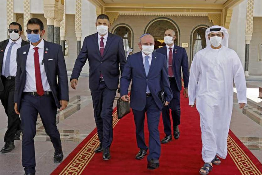 زيارة  الوفد الاسرائيلي الى الامارات 