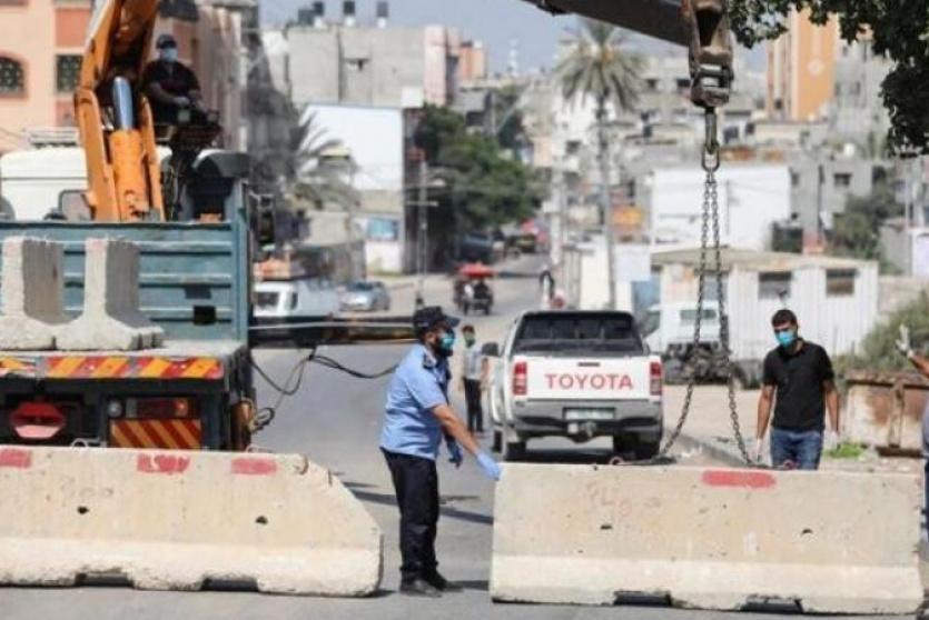 ارشيف- اغلاق بلدة في الضفة 