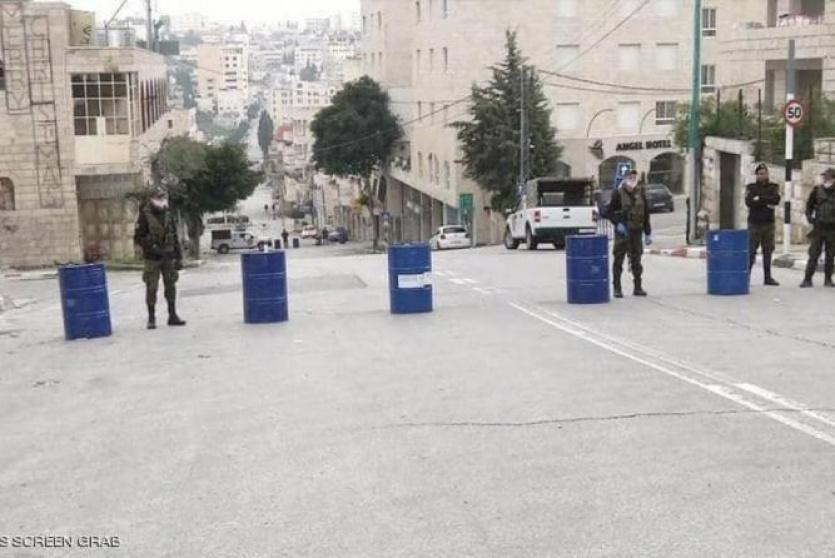 حاجز للامن الفلسطيني 