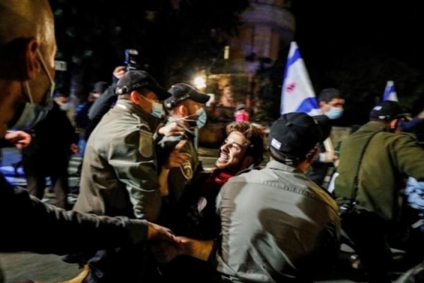 متظاهرون ضد نتنياهو