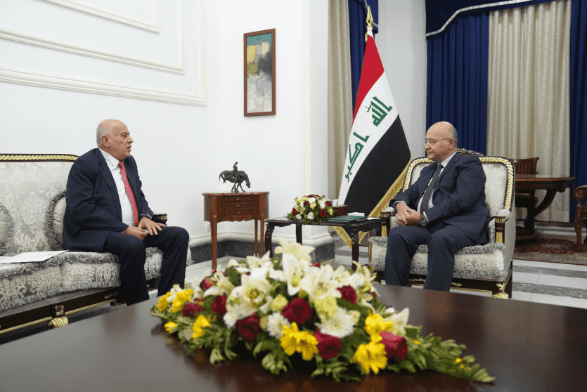 الرجوب والرئيس العراقي