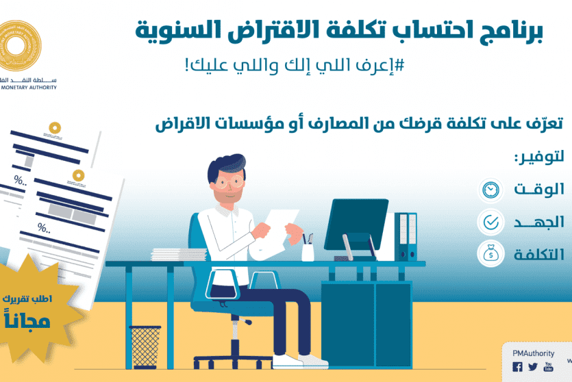  برنامج احتساب تكلفة الاقتراض السنوية