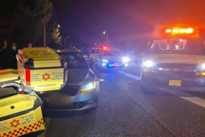 من مكان حادث الدهس بمنطقة الناصرة