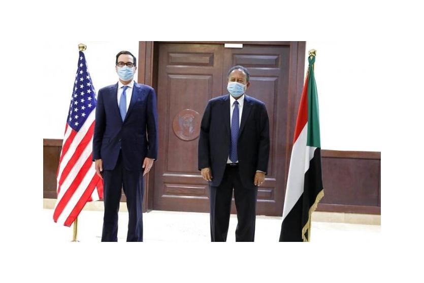 وزير العدل السوداني ووزير الخزانة الأميركي