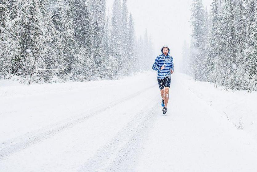 الركض في الثلج
