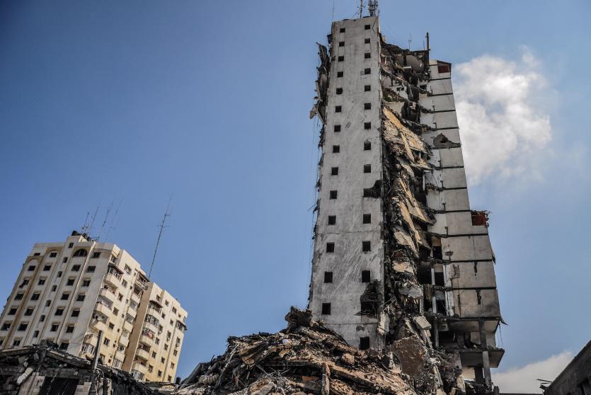 برج المجمع الإيطالي في غزة