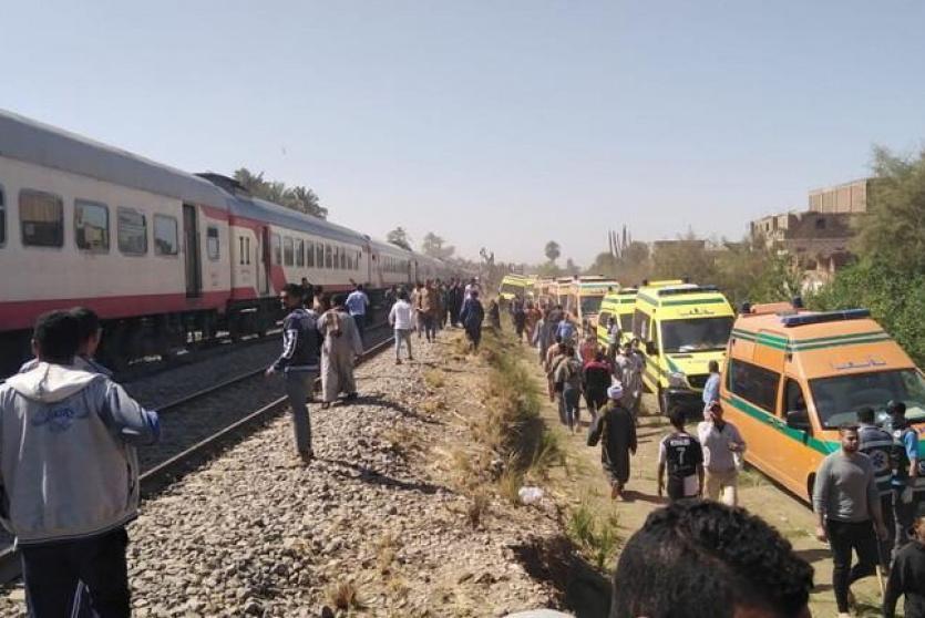 حادث قطاري الصعيد في مصر