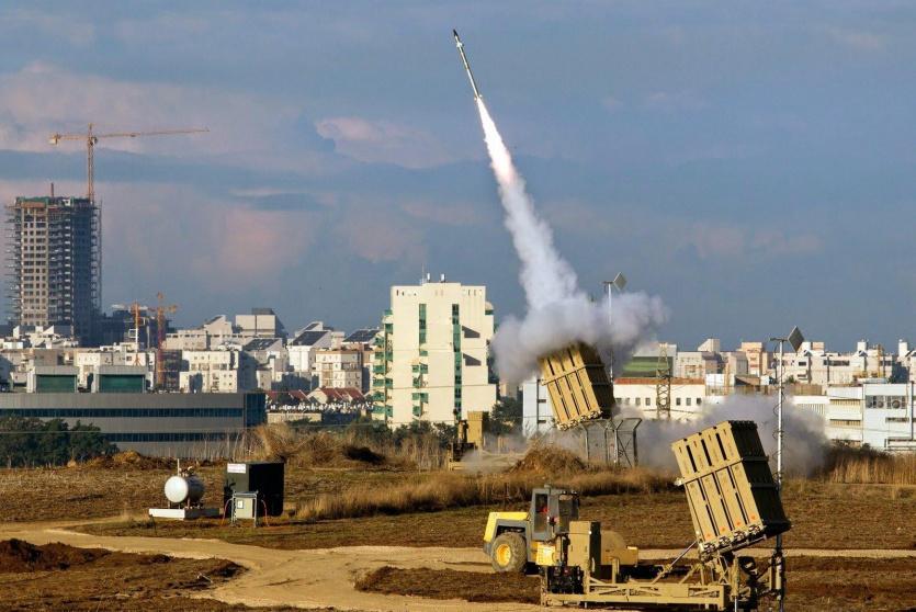 اعتراض صاروخ من غزة - ارشيف