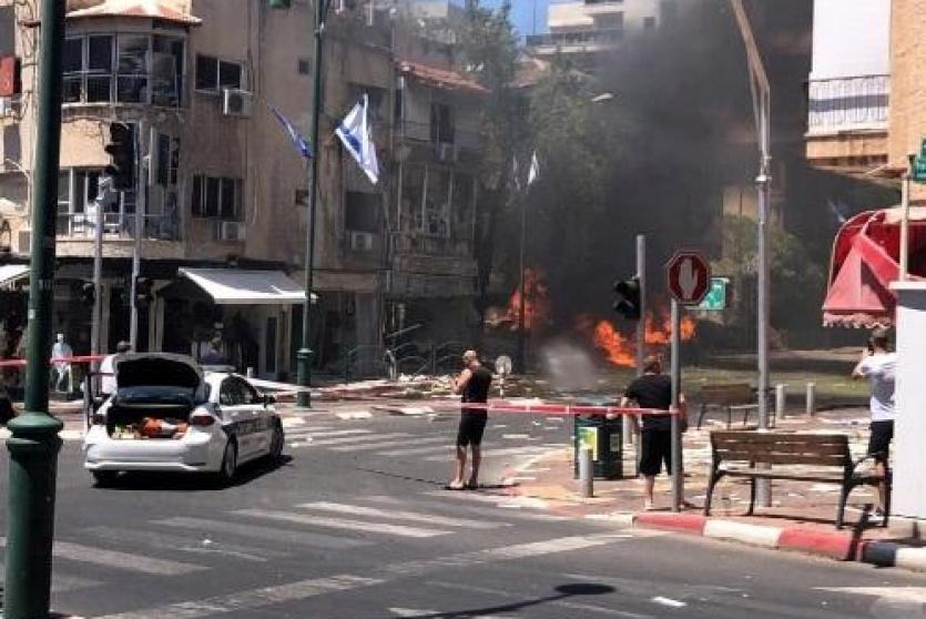 قصف تل أبيب