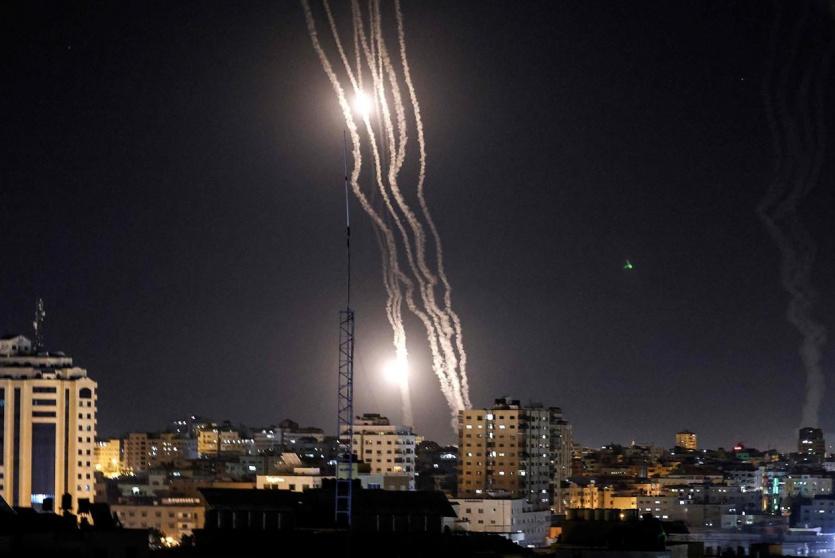 ضربة صاروخية من غزة - ارشيف