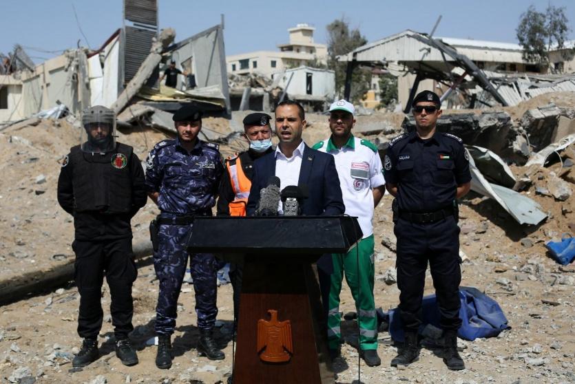 المؤتمر الصحفي لداخلية غزة