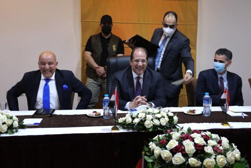 رئيس المخابرات المصرية خلال زيارته الأخيرة لغزة