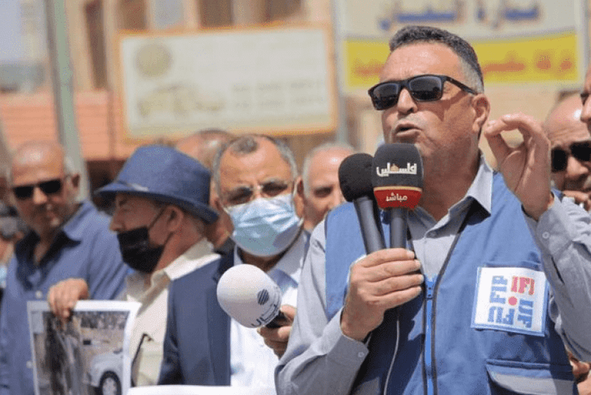  نقيب الصحفيين الفلسطينيين ناصر أبو بكر