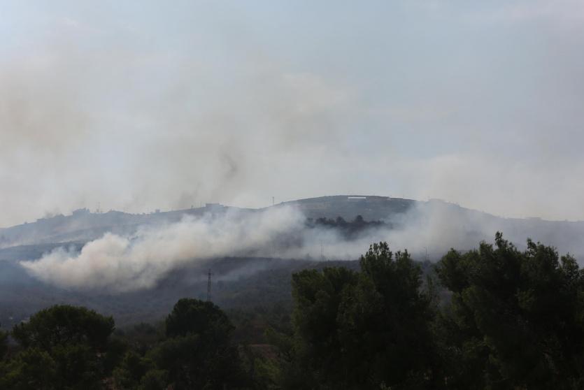 مستوطنون يضرمون النار في اراضي - ارشيف 