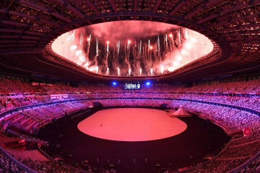 خلال افتتاح أولمبياد طوكيو 2020 اليوم