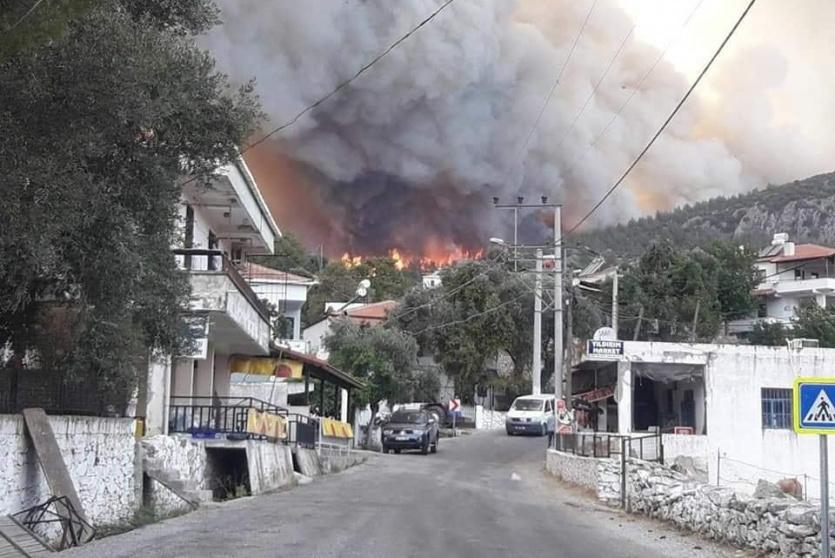 حرائق في تركيا