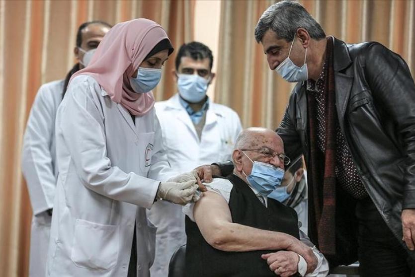 من حملة التطعيم في قطاع غزة
