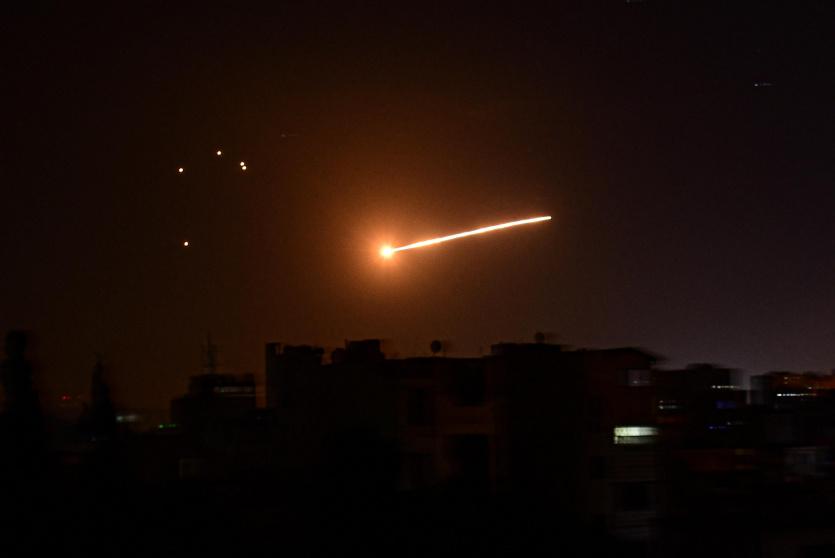 هجوم صاروخي على سوريا - ارشيف