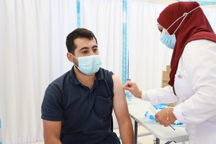 من حملة التطعيم في رام الله