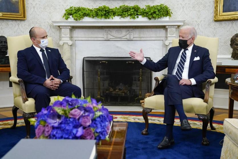 الرئيس الأمريكي جو بايدن ورئيس الحكومة الاسرائيلية نفتالي بينيت