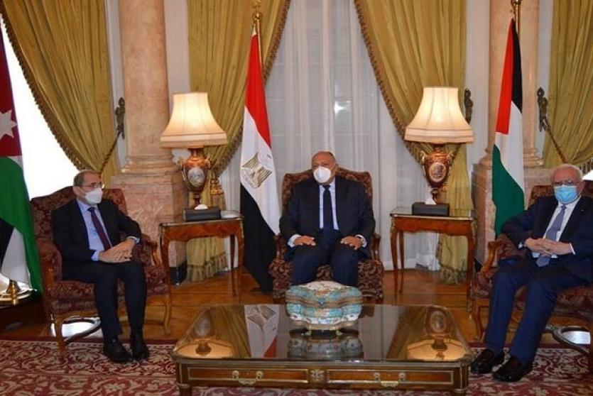 اجتماع وزراء خارجية مصر والأردن وفلسطين في القاهرة في ديسمبر 2020