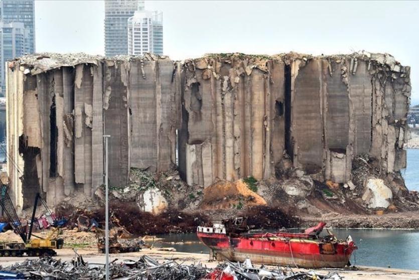 مرفأ بيروت بعد الانفجار (Getty Images)