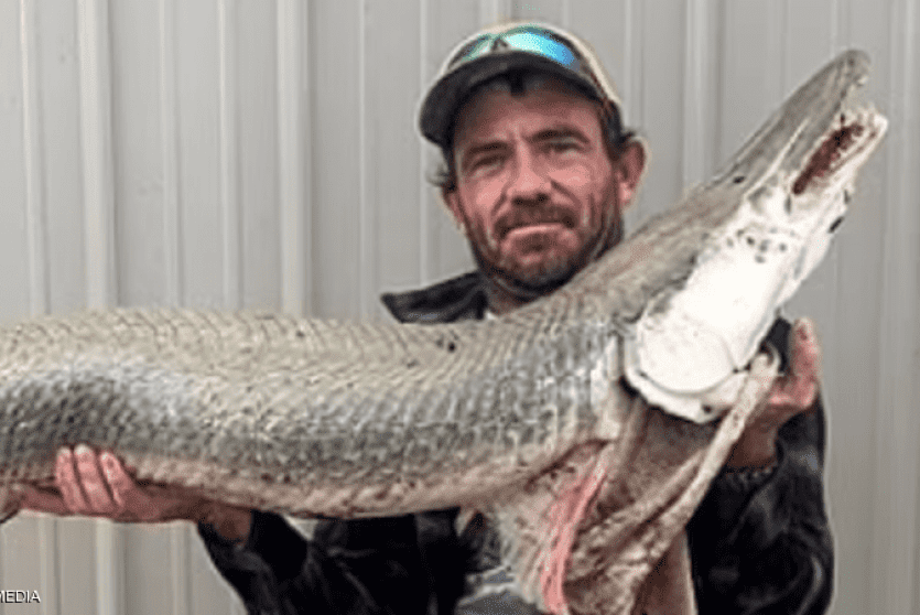 السمكة جرى صيدها في ولاية كانساس
