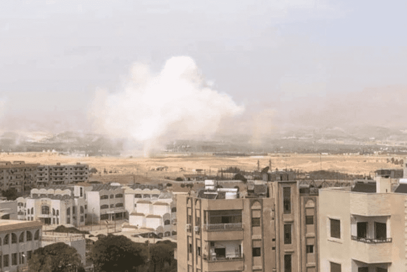 القصف الذي استهدف ريف دمشق