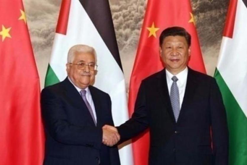 الرئيس الصيني  والرئيس محمود عباس