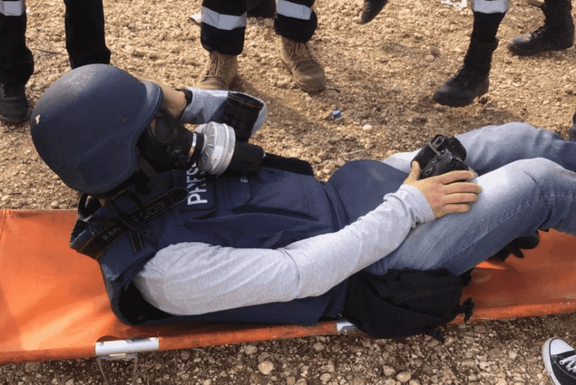 إصابة صحفي برصاص الاحتلال في بيتا