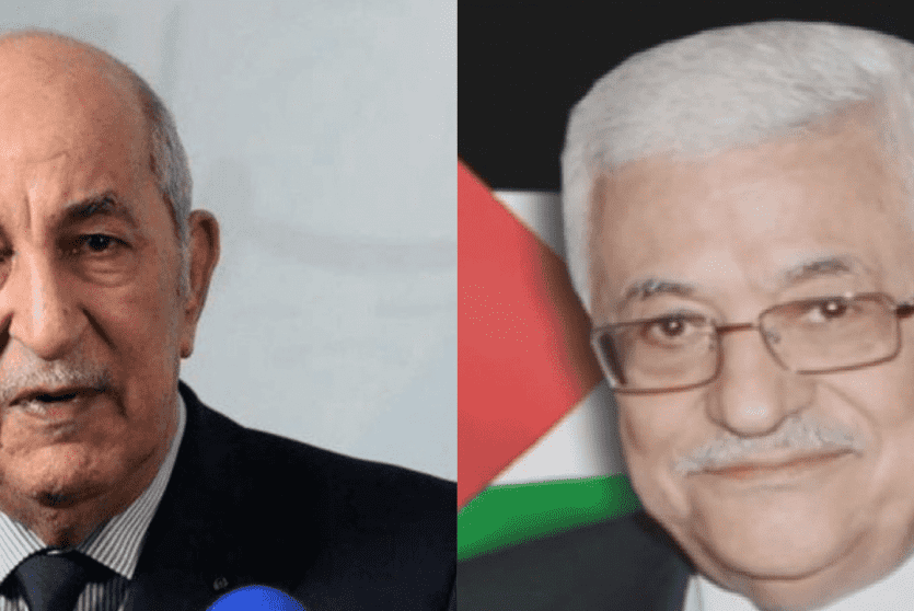 الرئيس عباس ونظيره الجزائري