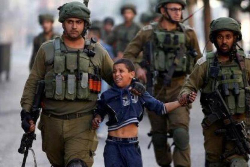 اعتقال طفل فلسطيني - ارشيف