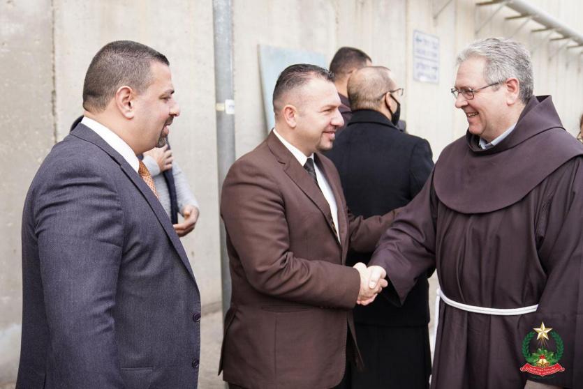 خلال  استقبال حارس الاراضي المقدسة