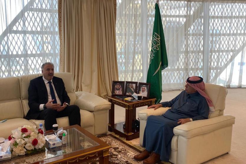 الوزير عساف يجتمع مع وزير الإعلام السعودي