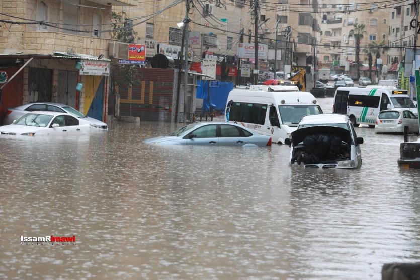 غرق مناطق في الضفة خلال منخفض جوي سابق - ارشيف