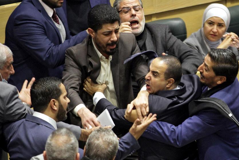 المشاجرة في مجلس النواب الأردني